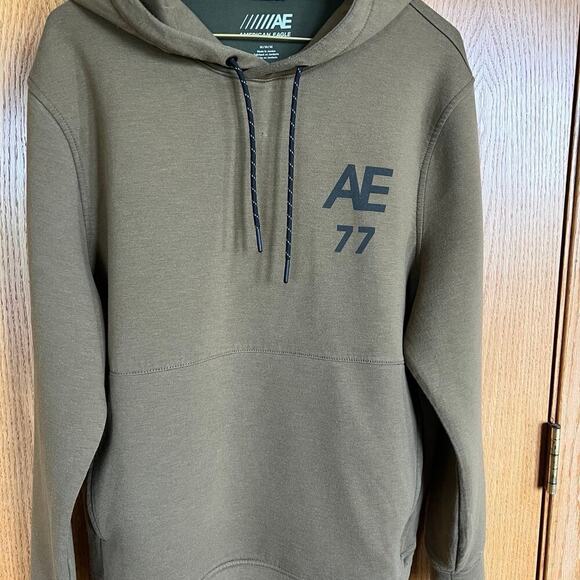 AMERICAN EAGLE men's size M hoodie, brown - Picture 3 of 7